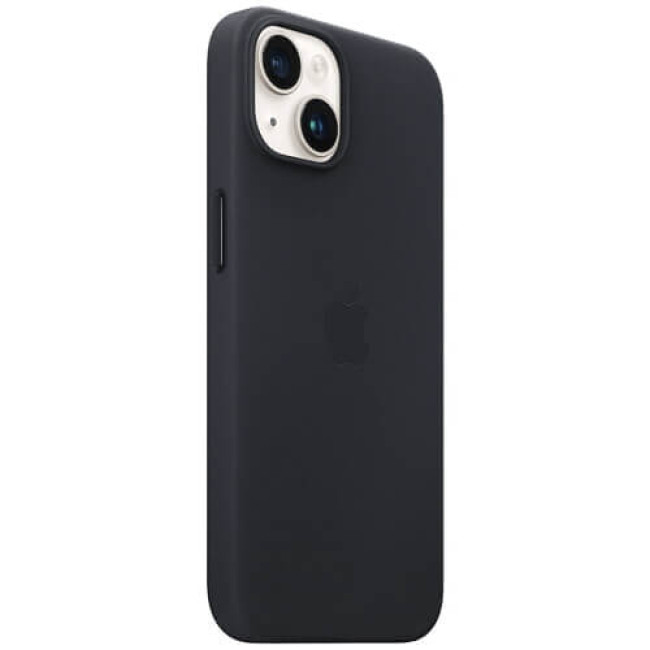 Чехол-накладка Apple iPhone 14 Leather Case with MagSafe Midnight (MPP93)