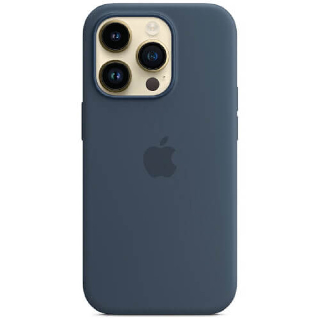 Чехол-накладка Apple iPhone 14 Pro Max Silicone Case with MagSafe Storm Blue (MPTQ3)