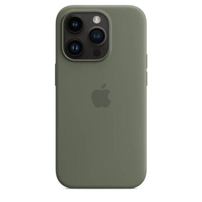 Чехол-накладка Apple iPhone 14 Pro Silicone Case with MagSafe Olive (MQUH3)