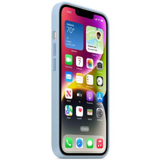 Чехол-накладка Apple iPhone 14 Silicone Case with MagSafe Sky (MQU93)