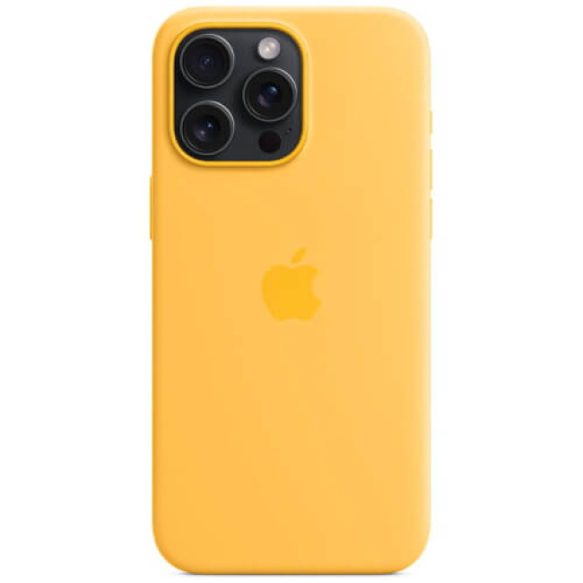 Чехол-накладка Apple iPhone 15 Pro Max Silicone Case with MagSafe Sunshine (MWNP3)