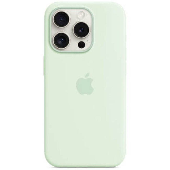 Чехол-накладка Apple iPhone 15 Pro Silicone Case with MagSafe Soft Mint (MWNL3)