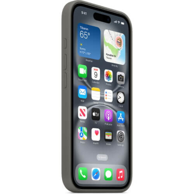 Чехол-накладка Apple iPhone 16 Silicone Case with MagSafe Stone Gray (MYY33)