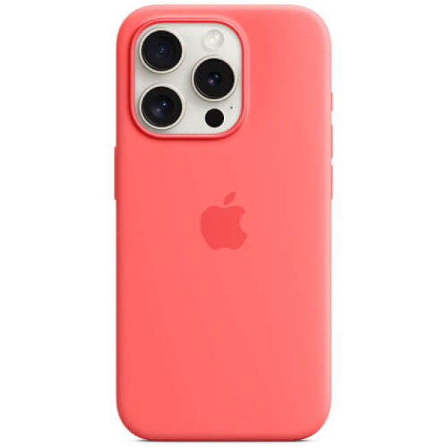 Чехол-накладка Apple iPhone 15 Pro Silicone Case with MagSafe Guava (MT1G3)