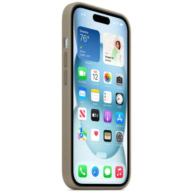 Чехол-накладка Apple iPhone 15 Silicone Case with MagSafe Clay (MT0Q3)