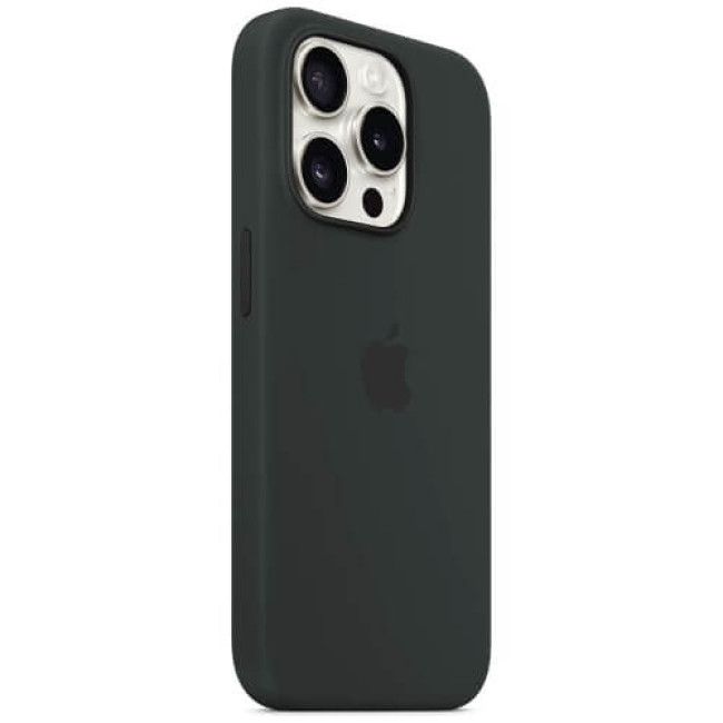 Чехол-накладка Apple iPhone 15 Pro Max Silicone Case with MagSafe Black (MT1M3)