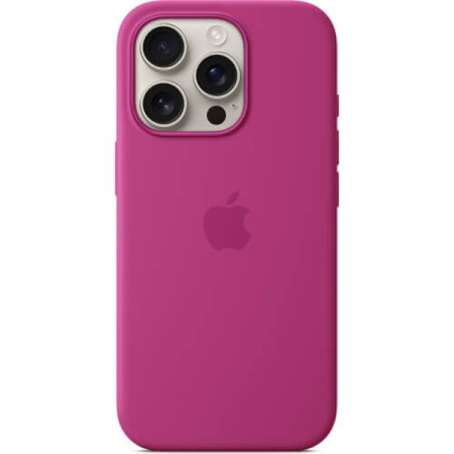Чехол-накладка Apple iPhone 16 Pro Max Silicone Case with MagSafe Fuchsia (MYYX3)