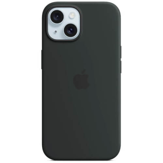 Чехол-накладка Apple iPhone 15 Plus Silicone Case with MagSafe Black (MT103)
