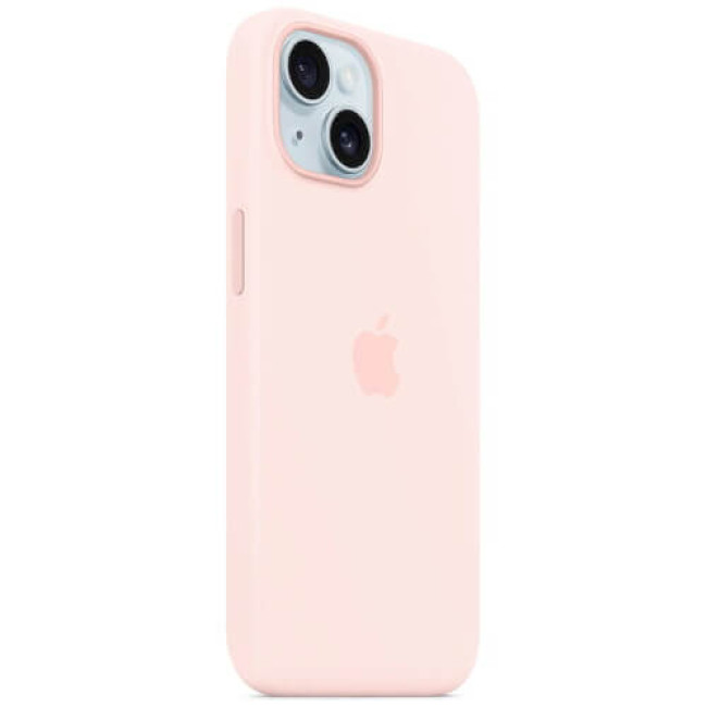 Чехол-накладка Apple iPhone 15 Silicone Case with MagSafe Light Pink (MT0U3)