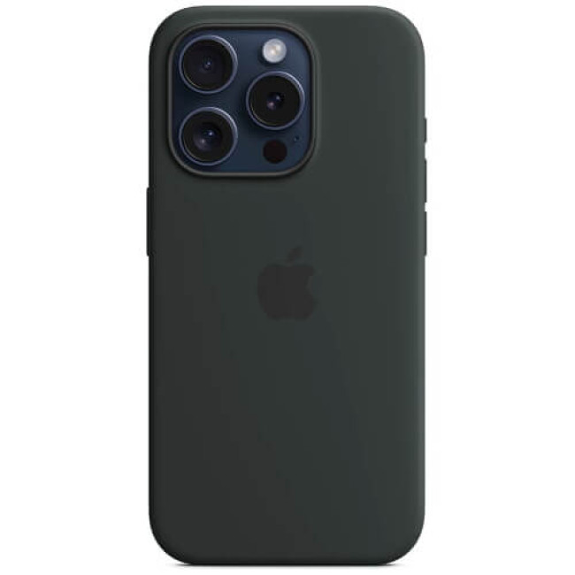 Чехол-накладка Apple iPhone 15 Pro Silicone Case with MagSafe Black (MT1A3)