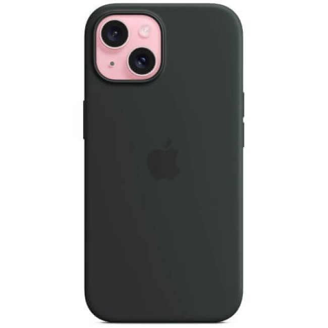 Чехол-накладка Apple iPhone 15 Plus Silicone Case with MagSafe Black (MT103)
