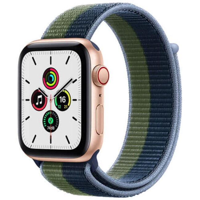 Ремешок Apple Watch 45/44/42mm Sport Loop Abyss Blue/Moss Green (ML313)