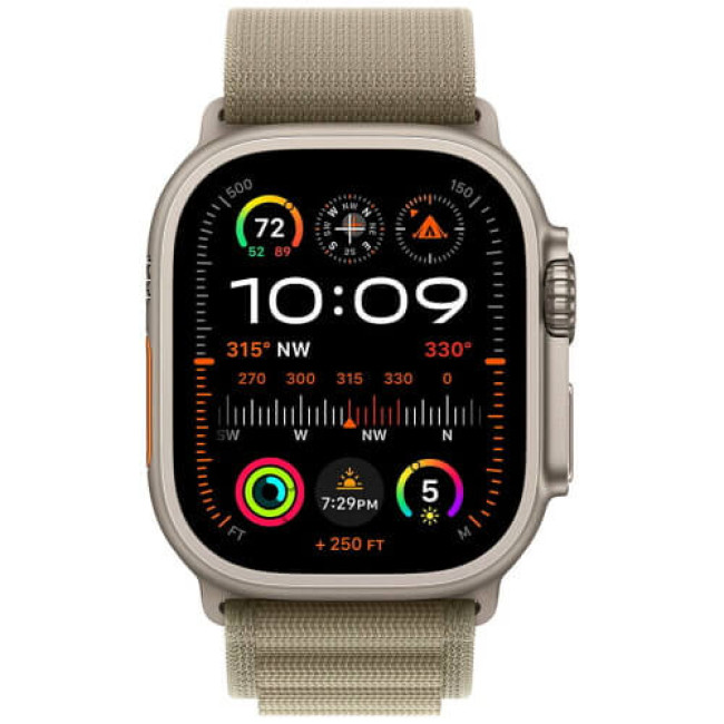 Ремешок Apple Watch 49mm Alpine Loop Olive Small (MT5T3)