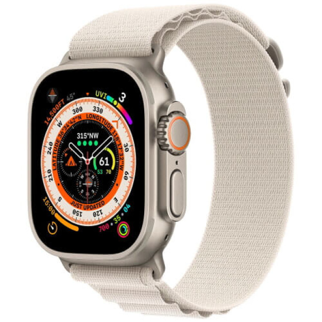 Ремешок Apple Watch 49mm Alpine Loop Starlight Small (MQE53)