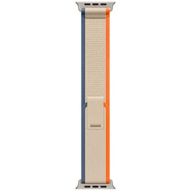 Ремешок Apple Watch 49mm Trail Loop Orange/Beige M/L (MT5X3)