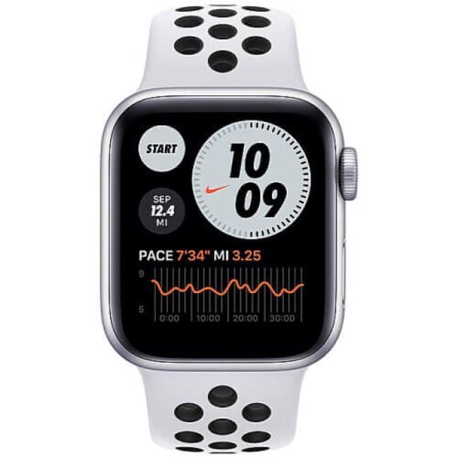 Apple Watch SE Nike 40mm GPS + Cellular Silver Aluminium Case with Pure