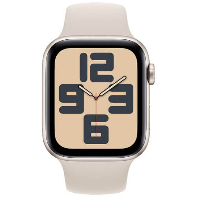 Apple WATCH SE GPS 40mm Starlight Aluminium Case with Starlight Sport Band S/M (MR9U3)