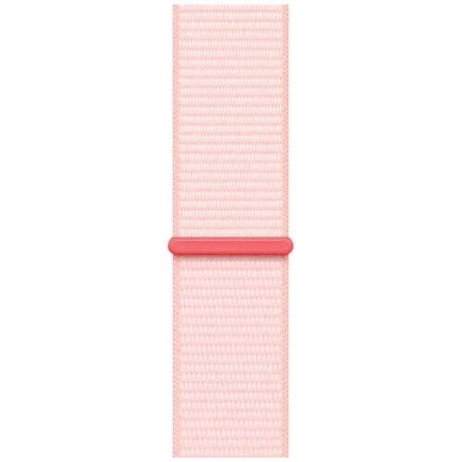 Apple Watch Series 9 GPS + Cellular 41mm Pink Aluminum Case with Light Pink Sport Loop (MRJ13)