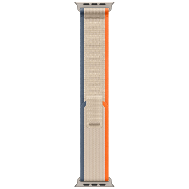 Apple Watch Ultra 2 Titanium Case with Orange/Beige Trail Loop M/L (MRF23)
