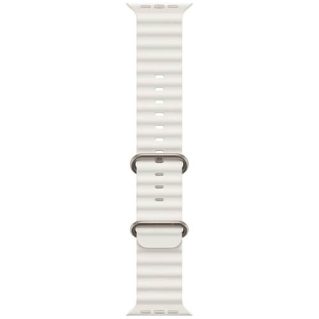 Apple Watch Ultra Titanium Case with White Ocean Band (MNH83/MNHF3)