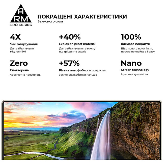 Защитное стекло ArmorStandart Pro для Samsung S25 Ultra Black (ARM81613)