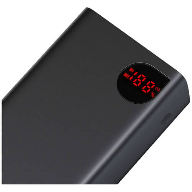 Внешний аккумулятор Baseus Adaman Digital Display Fast Charge 40000mAh 22.5W Black (PPAD020101)