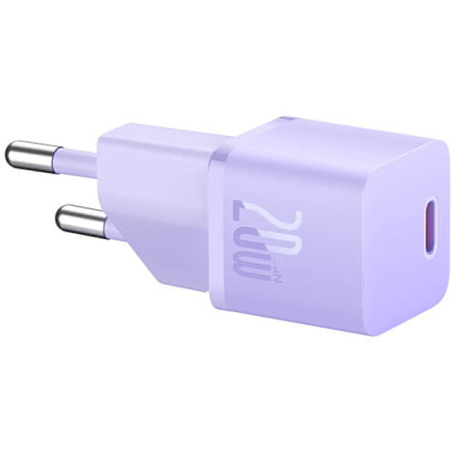 Сетевое зарядное устройство Baseus GaN5 Fast Charger (mini) 1C 20W Purple (CCGN050105)