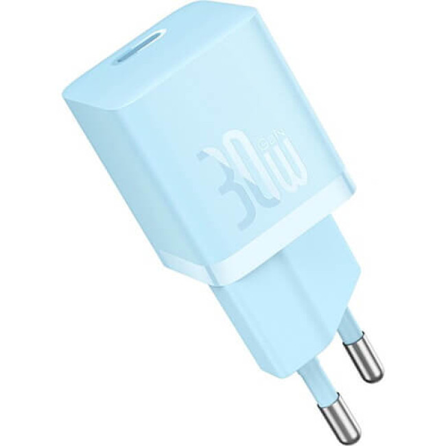 Сетевое зарядное устройство Baseus GaN5 Fast Charger (mini) 1C 30W Blue (CCGN070603)
