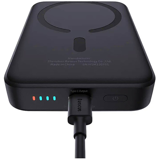 Внешний аккумулятор Baseus Magnetic Mini Air Wireless Fast Charge 10000mAh 20W Black (P10059001113-00)
