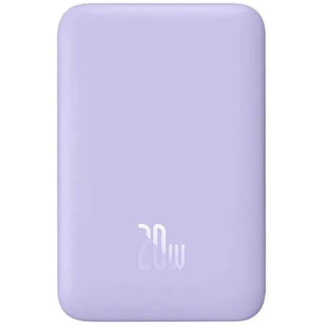 Внешний аккумулятор Baseus Magnetic Mini Wireless Fast Charge Power Bank 10000mAh 20W Purple (PPCX110105)