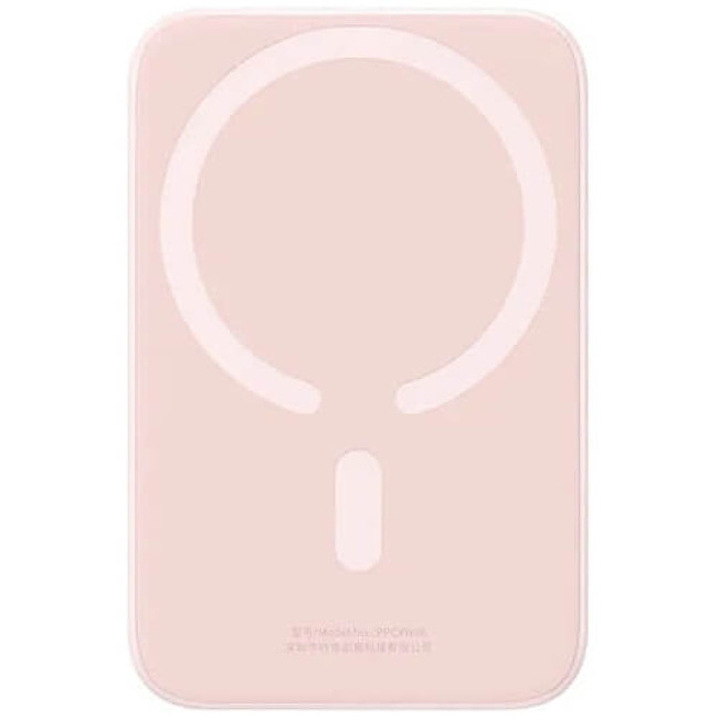 Внешний аккумулятор Baseus Magnetic Mini Wireless Fast Charge Power Bank 6000mAh 20W Pink (PPCX130004)
