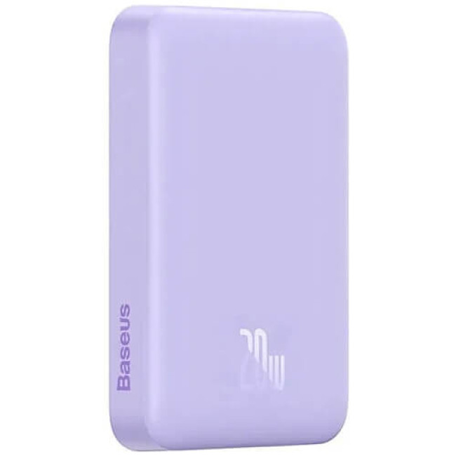 Внешний аккумулятор Baseus Magnetic Mini Wireless Fast Charge Power Bank 10000mAh 20W Purple (PPCX110105)