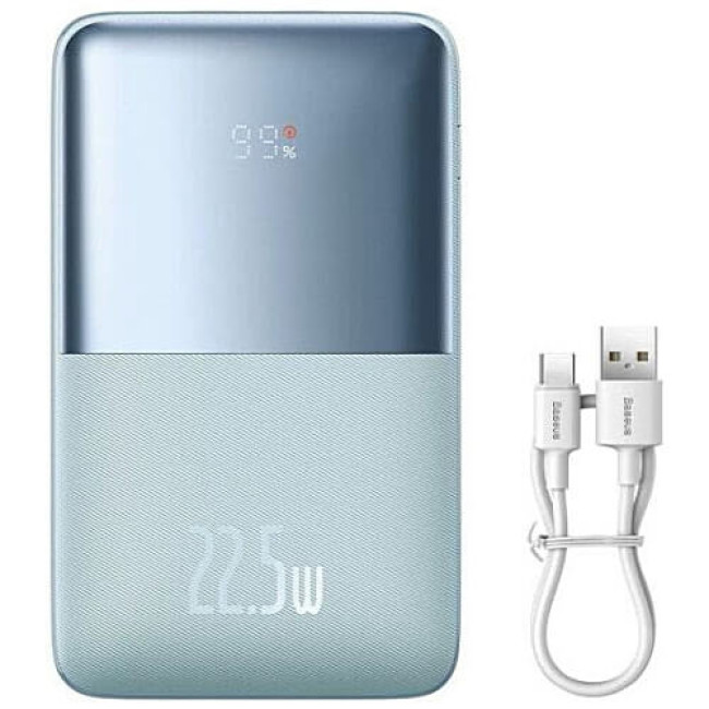 Внешний аккумулятор Baseus Power Bank Bipow Pro Digital Display PD 20000mAh 22.5W Blue (PPBD040303)