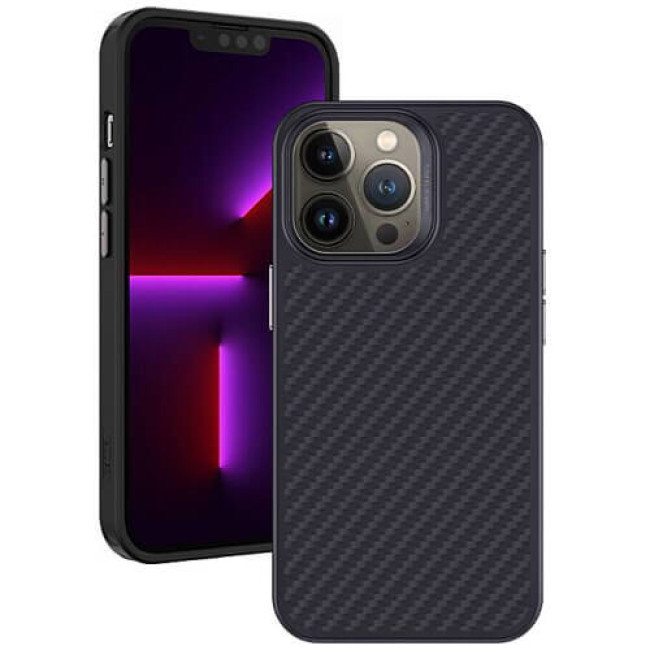 Чехол-накладка Blueo Armor Aramid Fiber Anti-Drop Case MagSafe for iPhone 14 Plus Black (BK5777-14M)