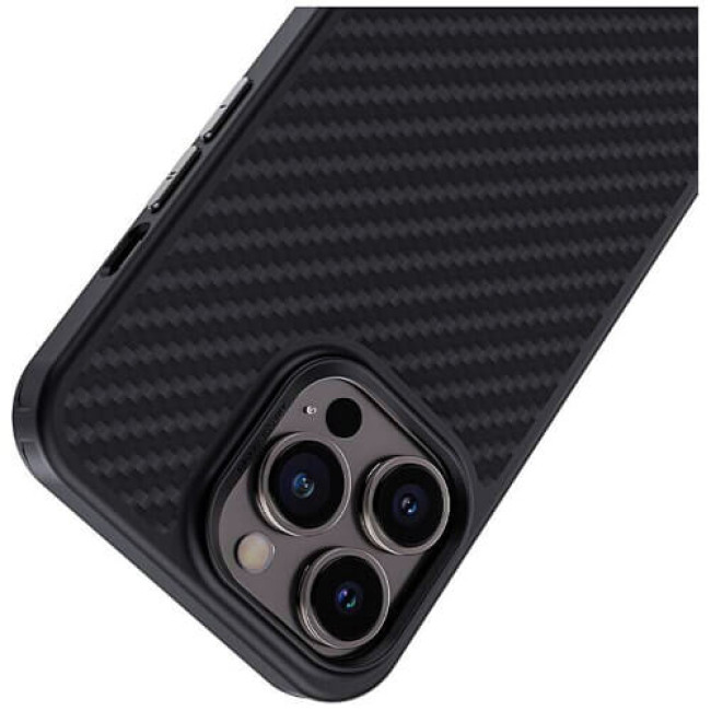 Чехол-накладка Blueo Armor Aramid Fiber Anti-Drop Case MagSafe for iPhone 14 Plus Black (BK5777-14M)