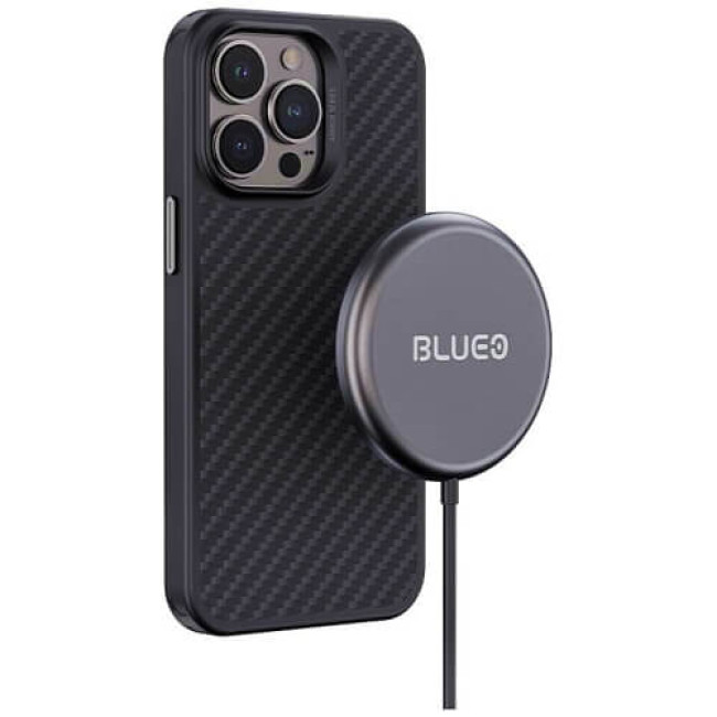 Чехол-накладка Blueo Armor Aramid Fiber Anti-Drop Case MagSafe for iPhone 14 Pro Black