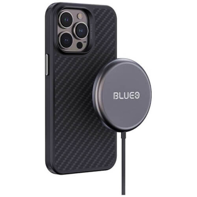 Чехол-накладка Blueo Armor Aramid Fiber Anti-Drop Case MagSafe for iPhone 14 Plus Black (BK5777-14M)