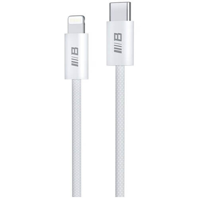 Кабель Blueo Braided PD Fast Charging USB-C to Lightning Cable (2m) White (BL012CL2)