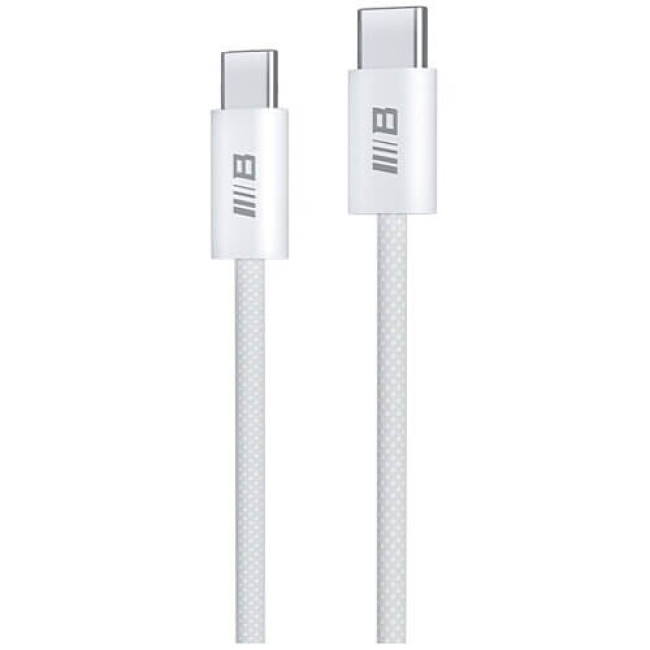 Кабель Blueo Braided PD Fast Charging USB-C to USB-C Cable (2m) White (BL012CC2)