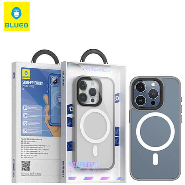 Чехол-накладка Blueo Frosted Anti-Drop Case for iPhone 15 Pro Max with MagSafe Grey (BK5934-I15PMGR)