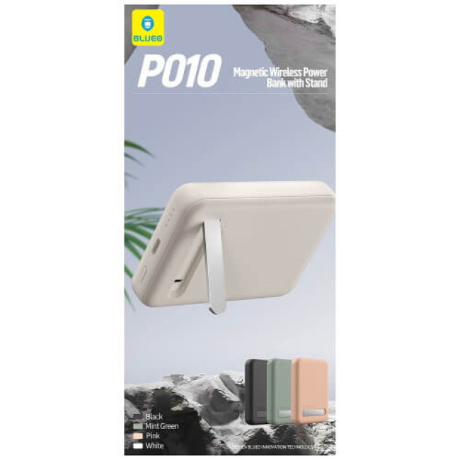 Внешний аккумулятор Blueo Wireless Powerbank with Stand 10000 mAh Black (P010BLK(S))
