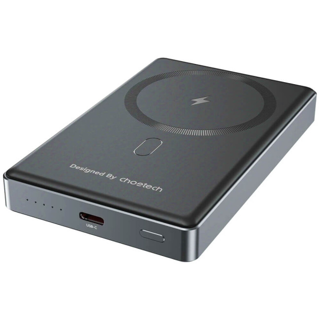 Внешний аккумулятор Choetech PD 20W 10000 mAh Ultra-Thin Magnetic Power Bank Black (B739-BK)