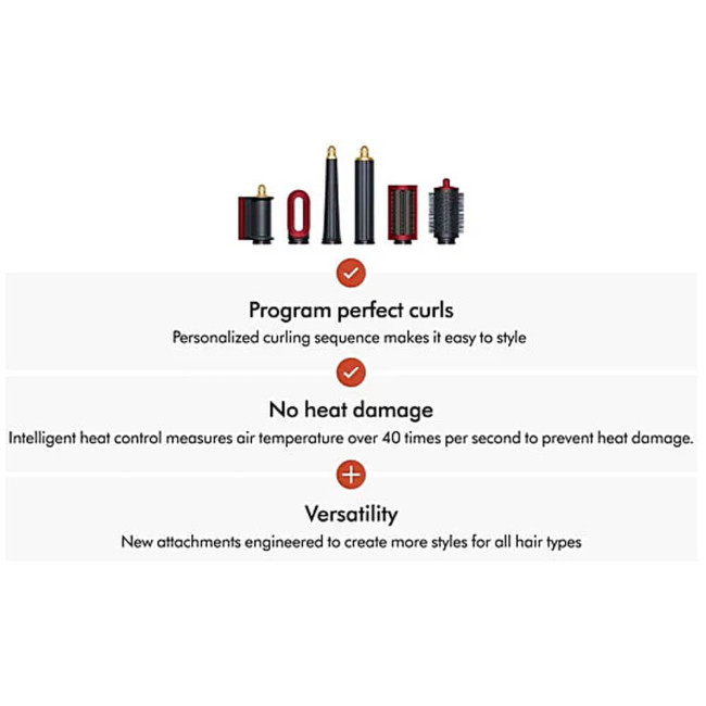 Мультистайлер Dyson Airwrap i.d. Multi-Styler and Dryer Straight to Wavy,Red Velvet/Gold (596926-01) ГАРАНТИЯ 3 мес.