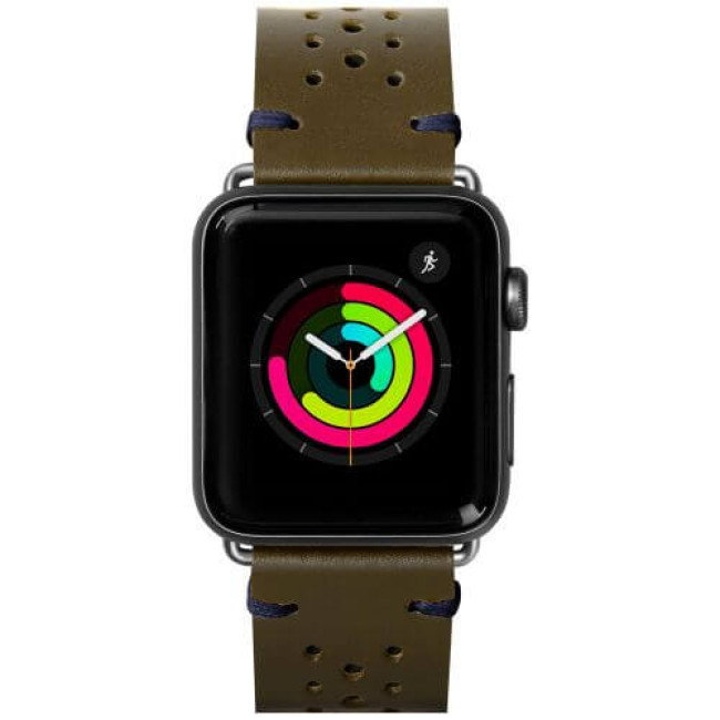 Ремешок Laut HERITAGE for Apple Watch 45/49/44/42mm Olive (LAUT_AWL_HE_GN)