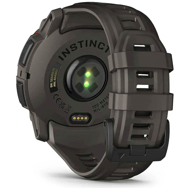 Смарт-часы Garmin Instinct 3 50mm Solar Black with Charcoal Band (010-02935-00) ГАРАНТИЯ 3 мес.
