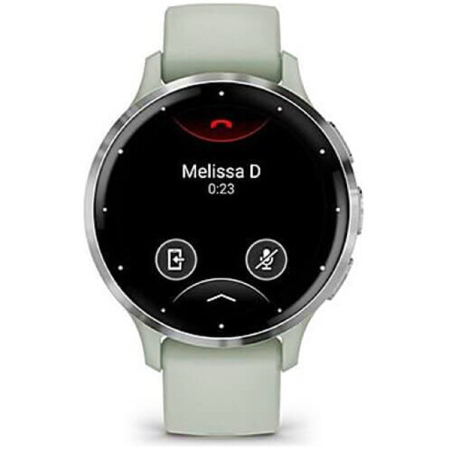Смарт-часы Garmin Venu 3S Silver Stainless Steel Bezel with Sage Gray Case and Silicone Band (010-02785-01) ГАРАНТИЯ 3 мес.