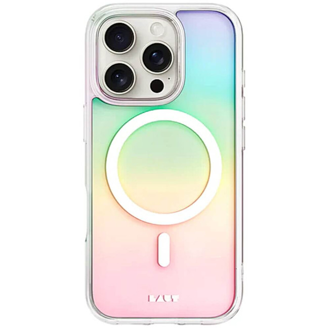 Чехол-накладка LAUT HOLO for iPhone 16 Pro MagSafe white (L_IP24B_HO_W)