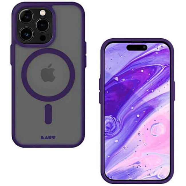 Чехол-накладка LAUT HUEX PROTECT c MagSafe for iPhone 14 Pro Max Purple (L_IP22D_HPT_DPU)
