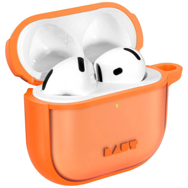 Чехол LAUT HUEX PROTECT for AirPods 4 Neon Orange (L_AP5_HPT_O)