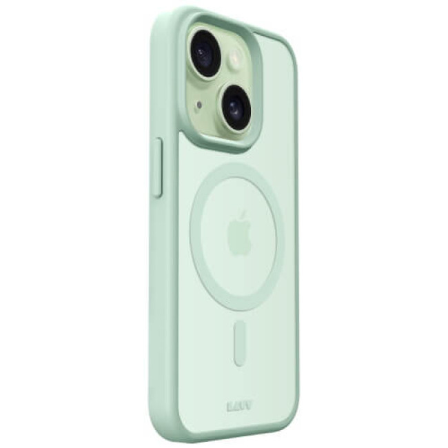 Чехол-накладка LAUT HUEX PROTECT for iPhone 15 with MagSafe Mint (L_IP23A_HPT_MT)